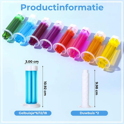 Toiletgel Stempel Set- Bloemvorm