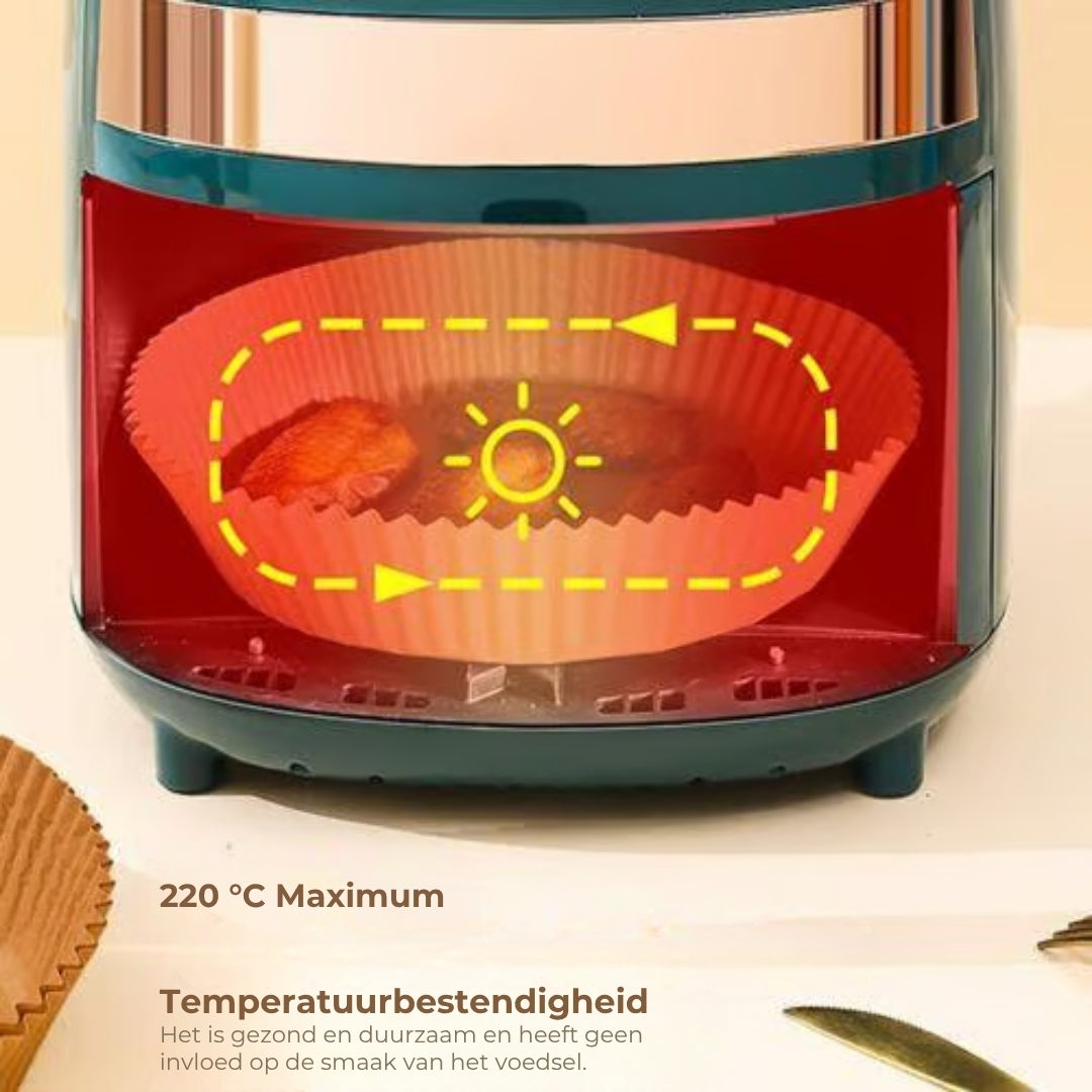 Airfryer Bakpapier Mandjes-[100 Stuks]