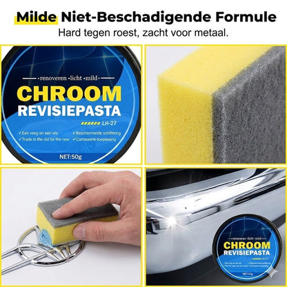 Reparatiepasta voor chroom beplating