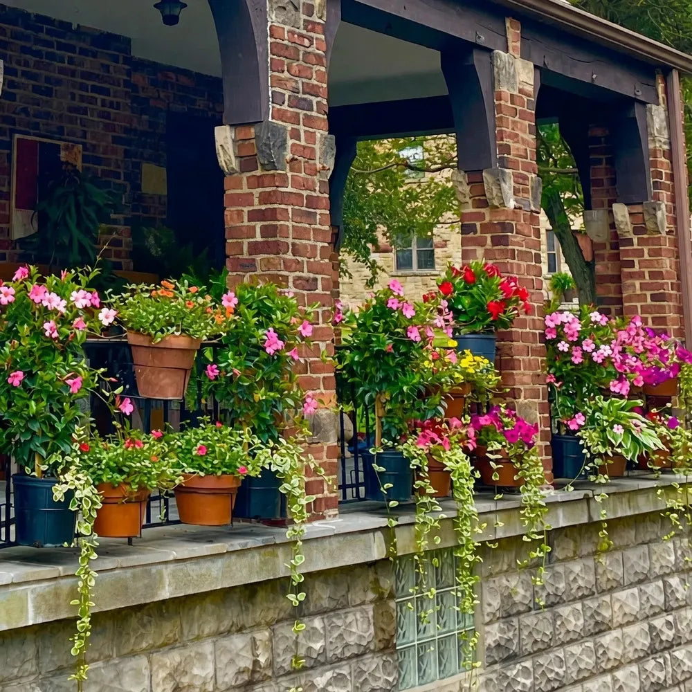 Hanging Plantenbak Houder voor Balkon – Metalen Bloempotrek voor Balkonrailing