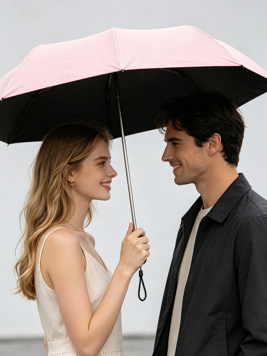 Ultralichte Carbon Paraplu – UV-bescherming (Zwarte Coating) voor Zon en Regen☂️