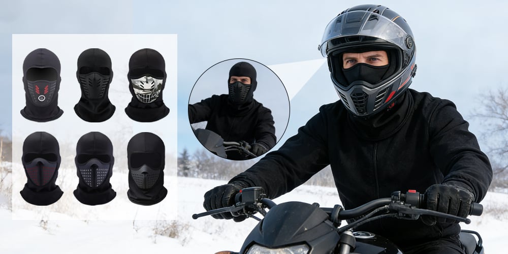 Thermische Bivakmuts & Balaclava - Winddicht & Waterafstotend (Motor/Ski).