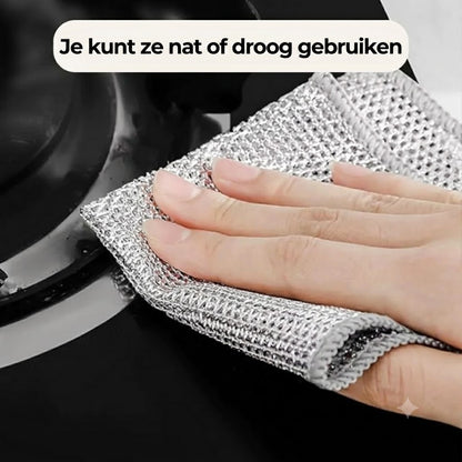 Vaatdoek van staaldraad（1 Sets 10 Stuks）
