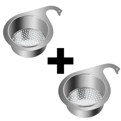 Roestvrijstalen zwanenvormig gootsteenfilter (2-pack)