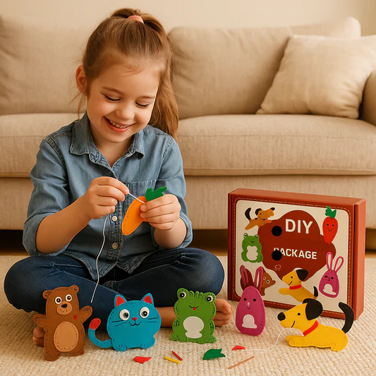 DIY Naaiset voor Kinderen - Creatieve Knutselset Dieren