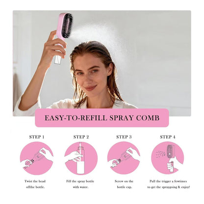 Multifunctionele Spray Haarborstel