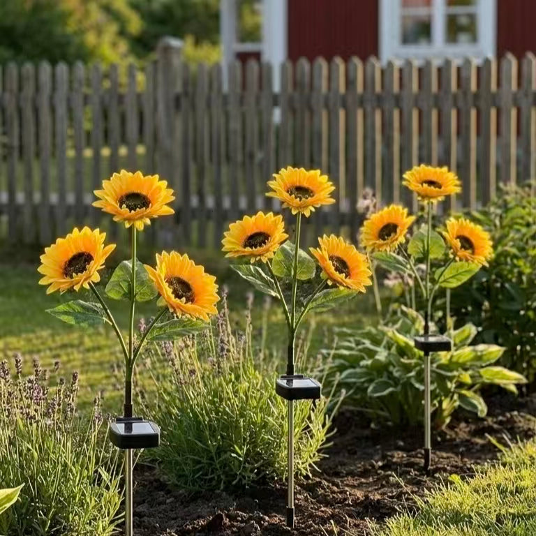🌻Zonnebloem-tuinlamp op zonne-energie– Ziet eruit als een echte zonnebloem