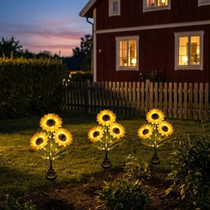 🌻Zonnebloem-tuinlamp op zonne-energie– Ziet eruit als een echte zonnebloem