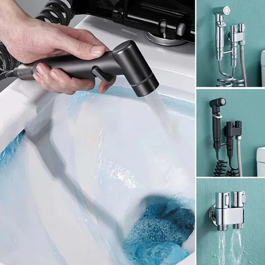 Bidet Sproeier Set voor Toilet – Hygiënische Handdouche & Reinigingsspuit