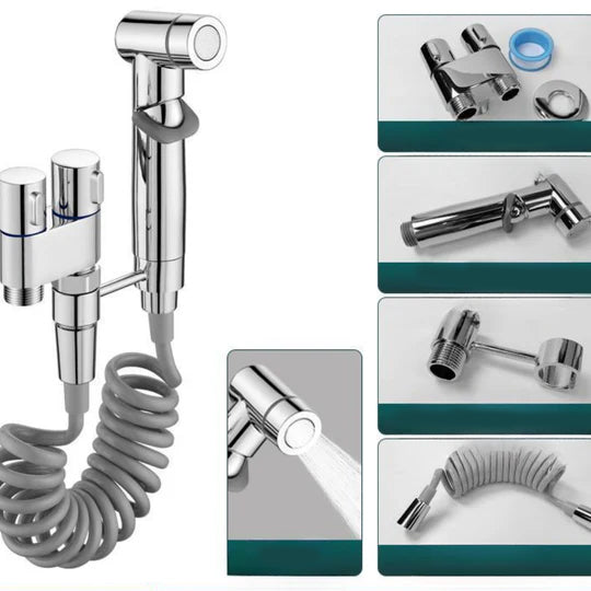 Bidet Sproeier Set voor Toilet – Hygiënische Handdouche & Reinigingsspuit