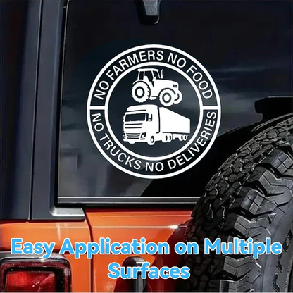 "Geen boer, geen eten" Vinyl Stickers：2+2 gratis！