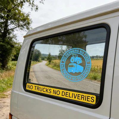 "Geen boer, geen eten" Vinyl Stickers：2+2 gratis！