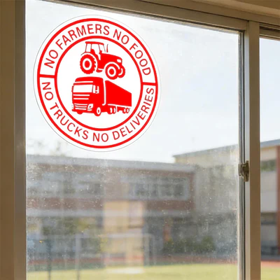 "Geen boer, geen eten" Vinyl Stickers：2+2 gratis！