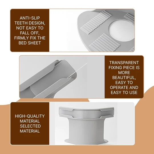 🔥📢 Tijdelijke aanbieding: 50% korting! Universele en eenvoudig te monteren lakenhouders met sterke grip (1 set van 4 stuks)