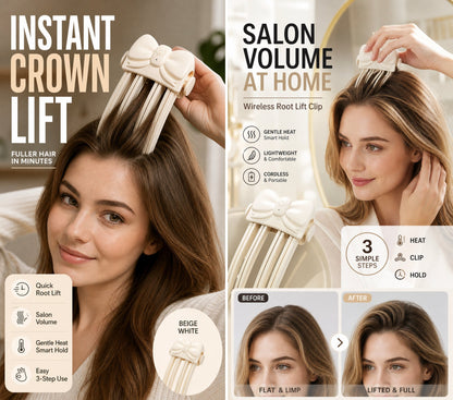 📢📢 50% korting!! ⏰ Draadloze verwarmde haarwortelclip – Creëer salonwaardig volume, perfect voor fijn en plat haar