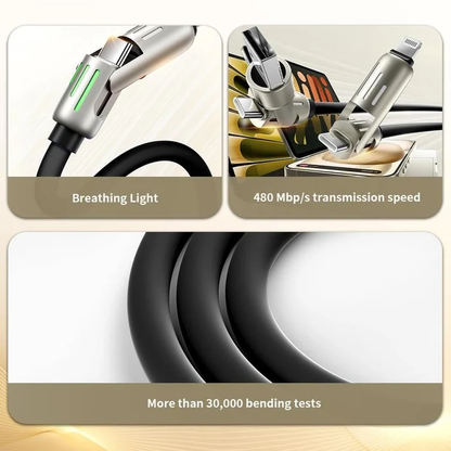 4-in-1 USB-snellaadkabel
