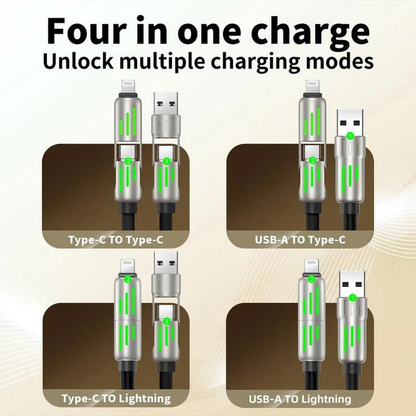 4-in-1 USB-snellaadkabel