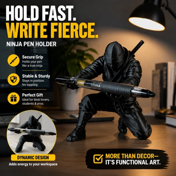Ninja pennenhouder voor bureau