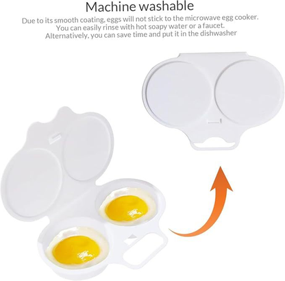 Magnetron eierkoker met spatdeksel