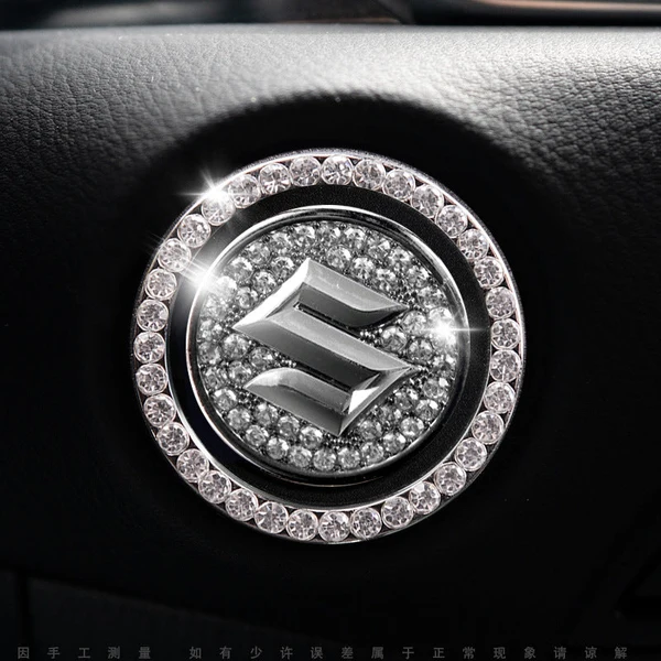 Elegante sierring voor de startknop van de auto