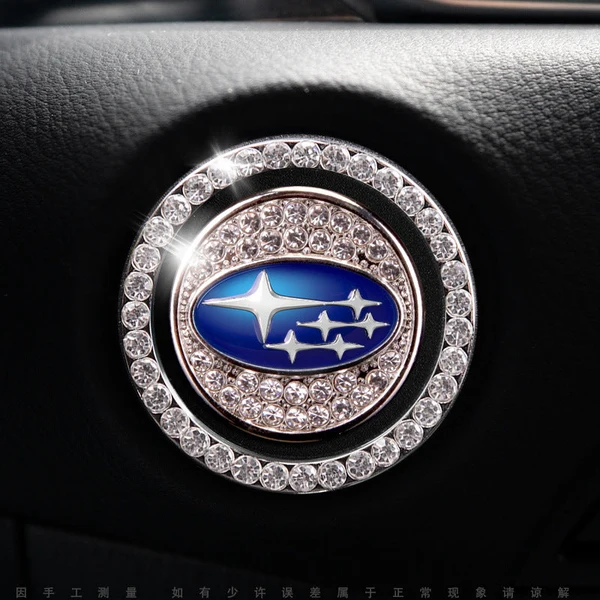 Elegante sierring voor de startknop van de auto