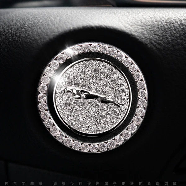 Elegante sierring voor de startknop van de auto
