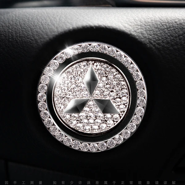 Elegante sierring voor de startknop van de auto