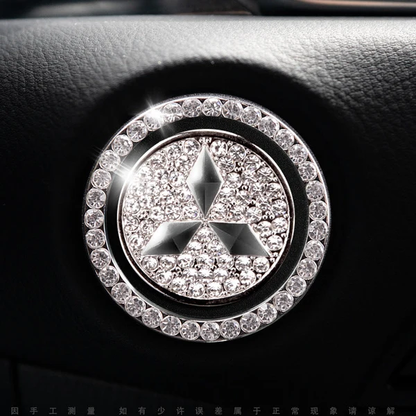Elegante sierring voor de startknop van de auto
