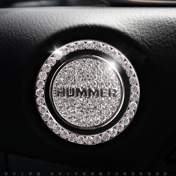 Elegante sierring voor de startknop van de auto