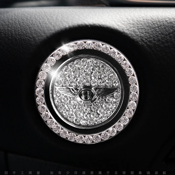 Elegante sierring voor de startknop van de auto