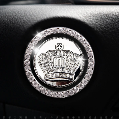 Elegante sierring voor de startknop van de auto