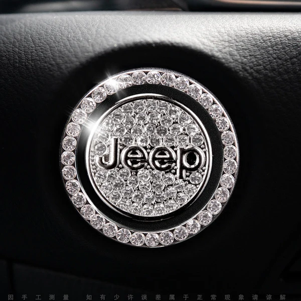 Elegante sierring voor de startknop van de auto