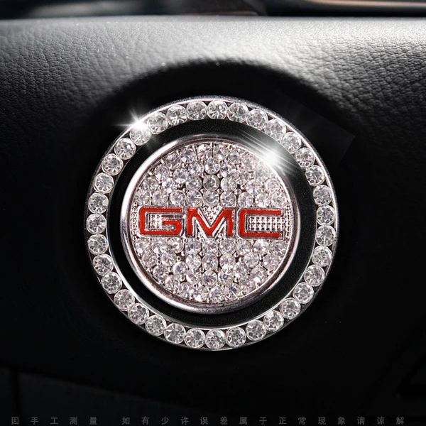 Elegante sierring voor de startknop van de auto