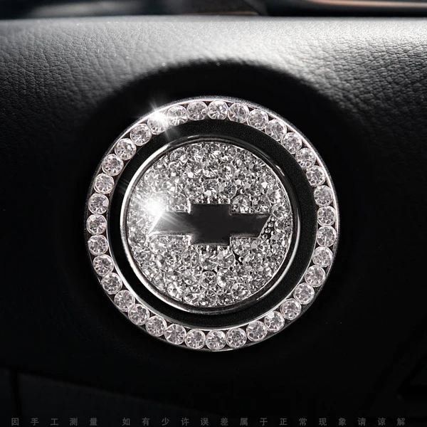 Elegante sierring voor de startknop van de auto