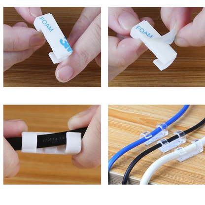 Zelfklevende kabelclips – handig en praktisch, de perfecte kabelhouder voor bureau en thuis