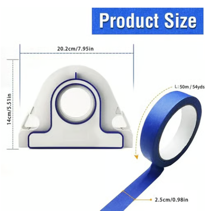 Effectieve afplaktape-dispenser voor schilderwerk