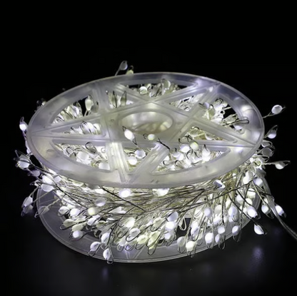 LED koperdraad lichtsnoer met clustereffect