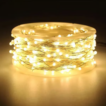 LED koperdraad lichtsnoer met clustereffect