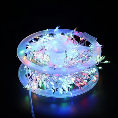 LED koperdraad lichtsnoer met clustereffect