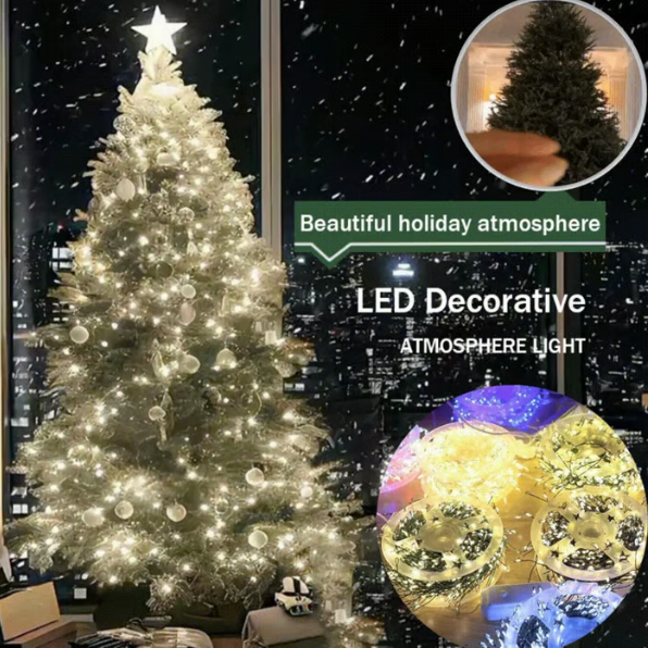 LED koperdraad lichtsnoer met clustereffect