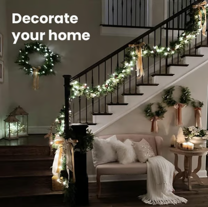 LED koperdraad lichtsnoer met clustereffect