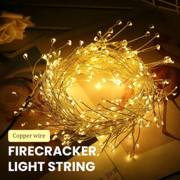LED koperdraad lichtsnoer met clustereffect