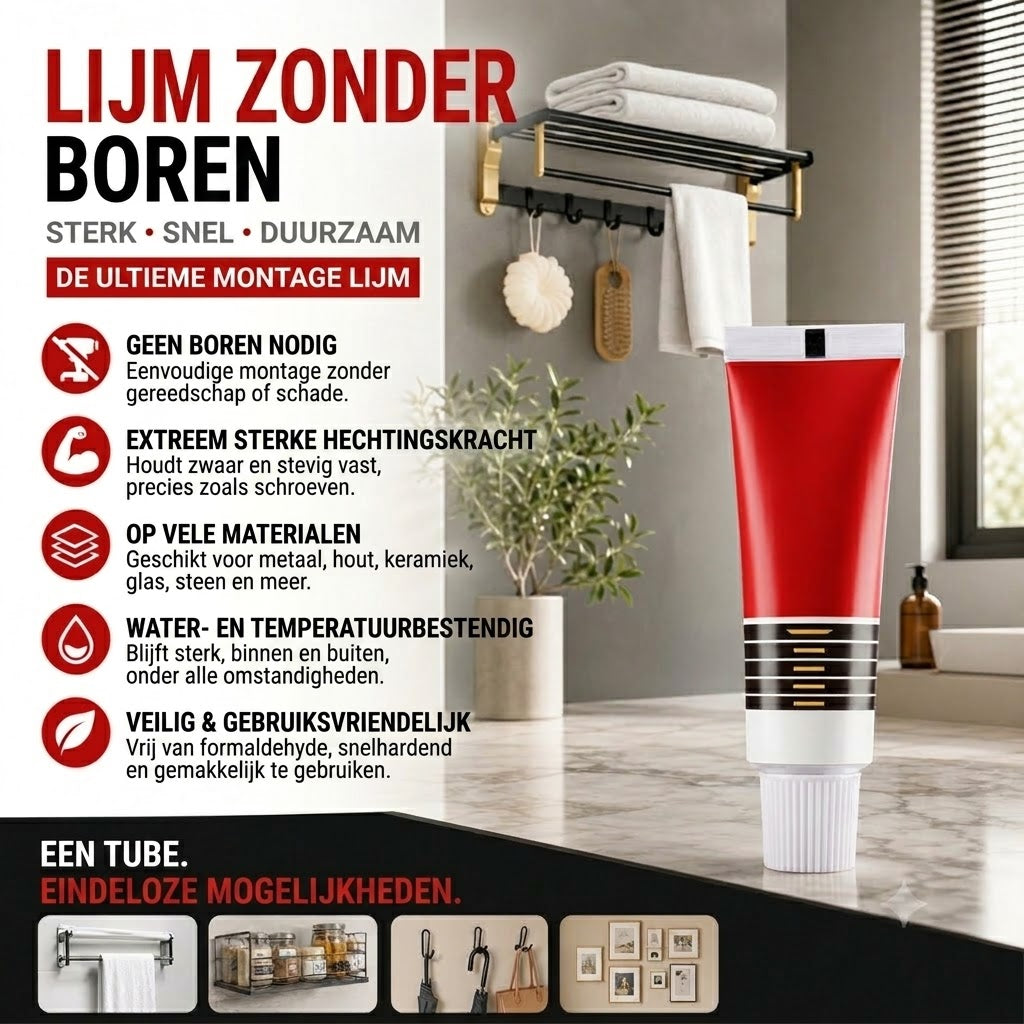 🔥📢 Tijdelijke aanbieding: 1+1 gratis! ✨ Naadloze kleefpads – sterke hechting zonder boren, voor al uw montagebehoeften! ✨