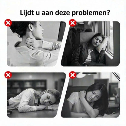 Opblaasbaar ergonomisch reiskussen – Compact en draagbaar nekkussen voor vliegtuig, trein en auto