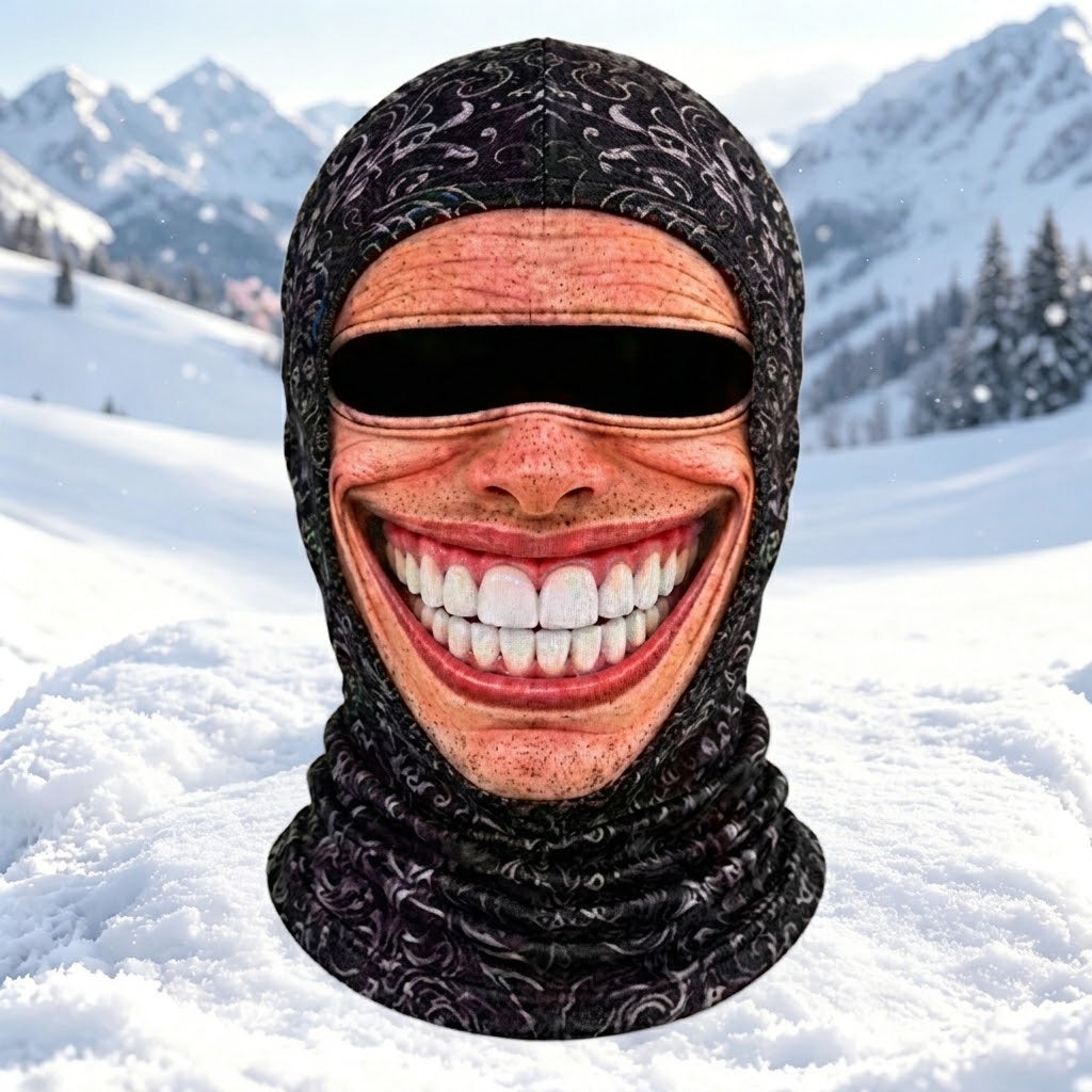 Grappig en ultrarealistisch skimasker