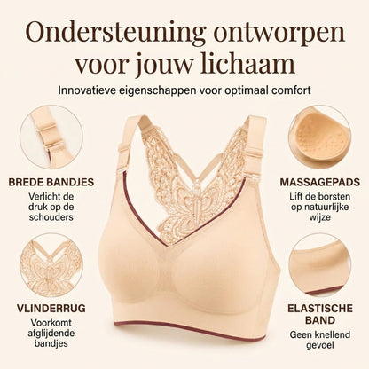 🦋Beugelloze Bh met Vlinderborduursel