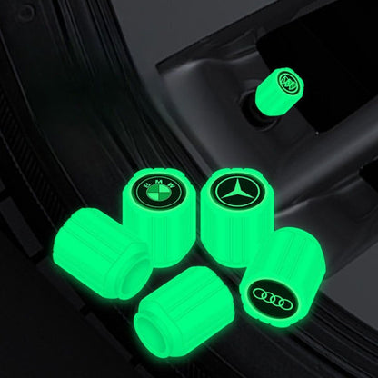 Lichtgevende Ventieldoppen met Autologo - Universeel - Set van 4