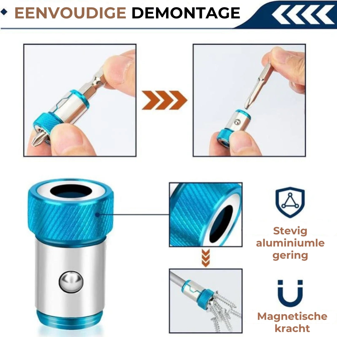 Universele Magnetische Ring voor Schroefbits – Set van 3 stuks