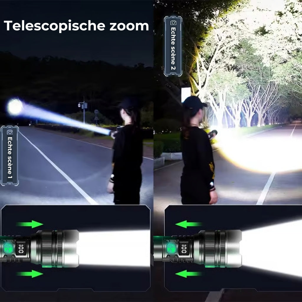 Tactische Zaklamp met Powerbank