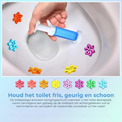 Toiletgel Stempel Set- Bloemvorm